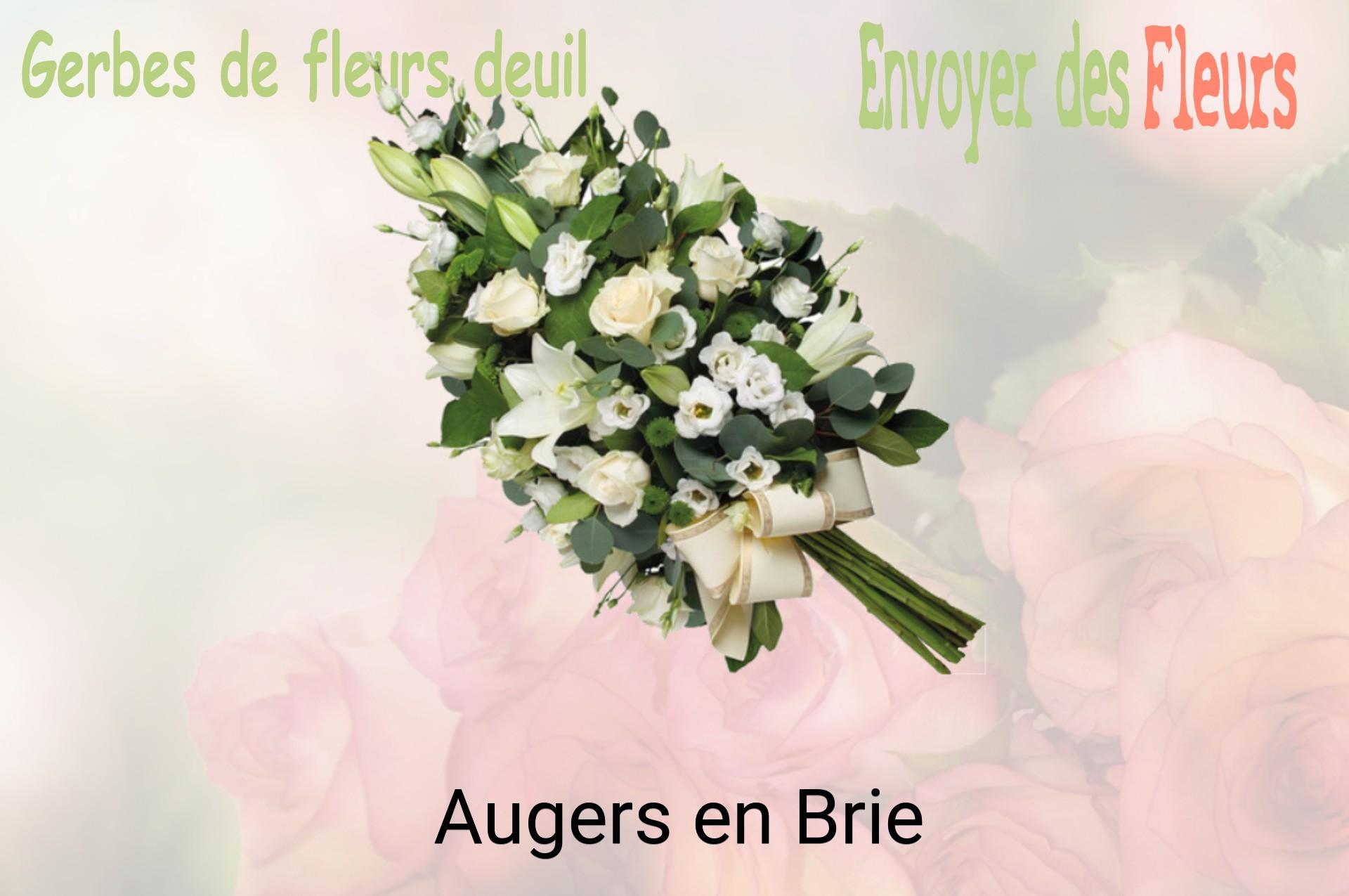 Gerbe de fleurs de deuil livrée à Augers-en-Brie